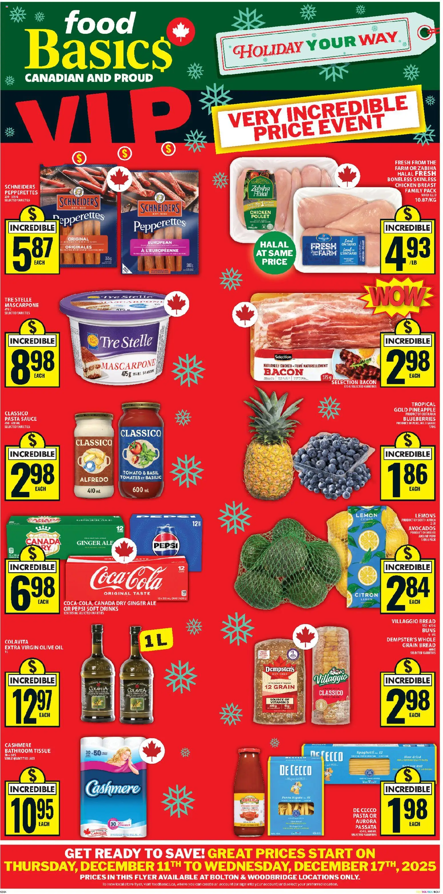 Preview of leaflet Woodbridge from shop Food Basics is valid from Dec 11, 2025