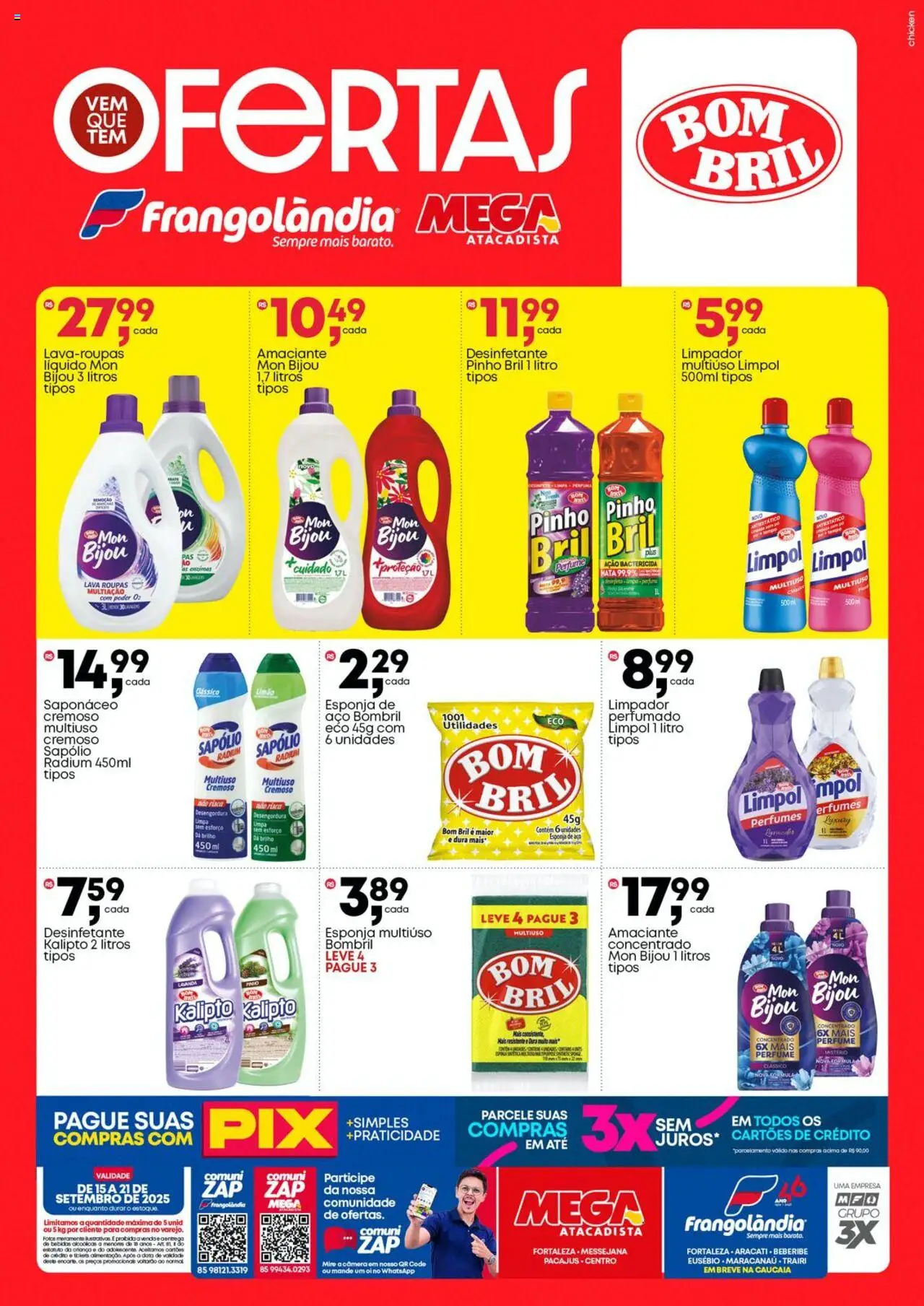 Frangolândia folheto "Ofertas BomBril" válido a partir de 15/09/2025 - número de página 1