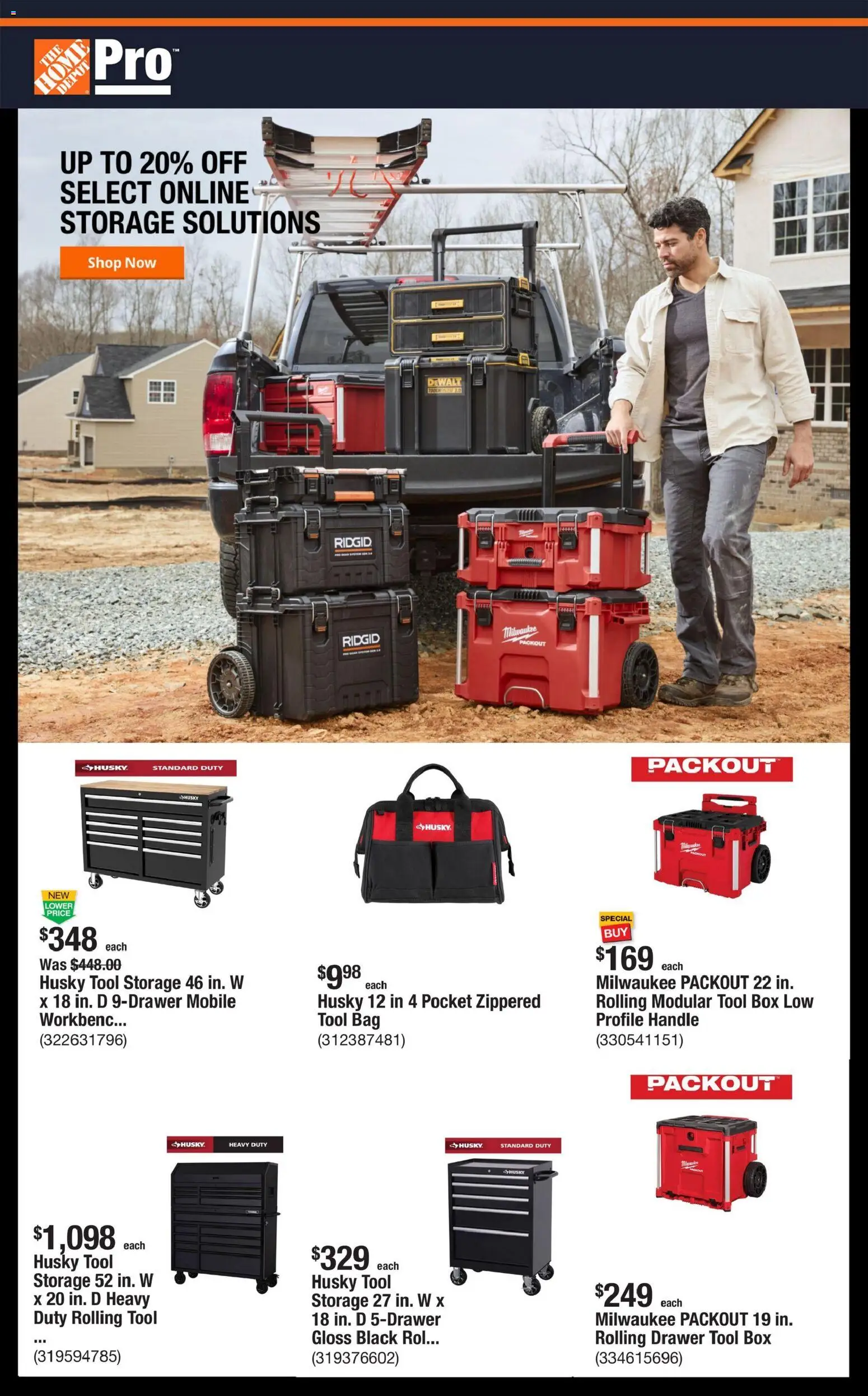 Ad Preview of Home Depot Shop Pro Ad - NY from 02/02/2026 - Box, Bag