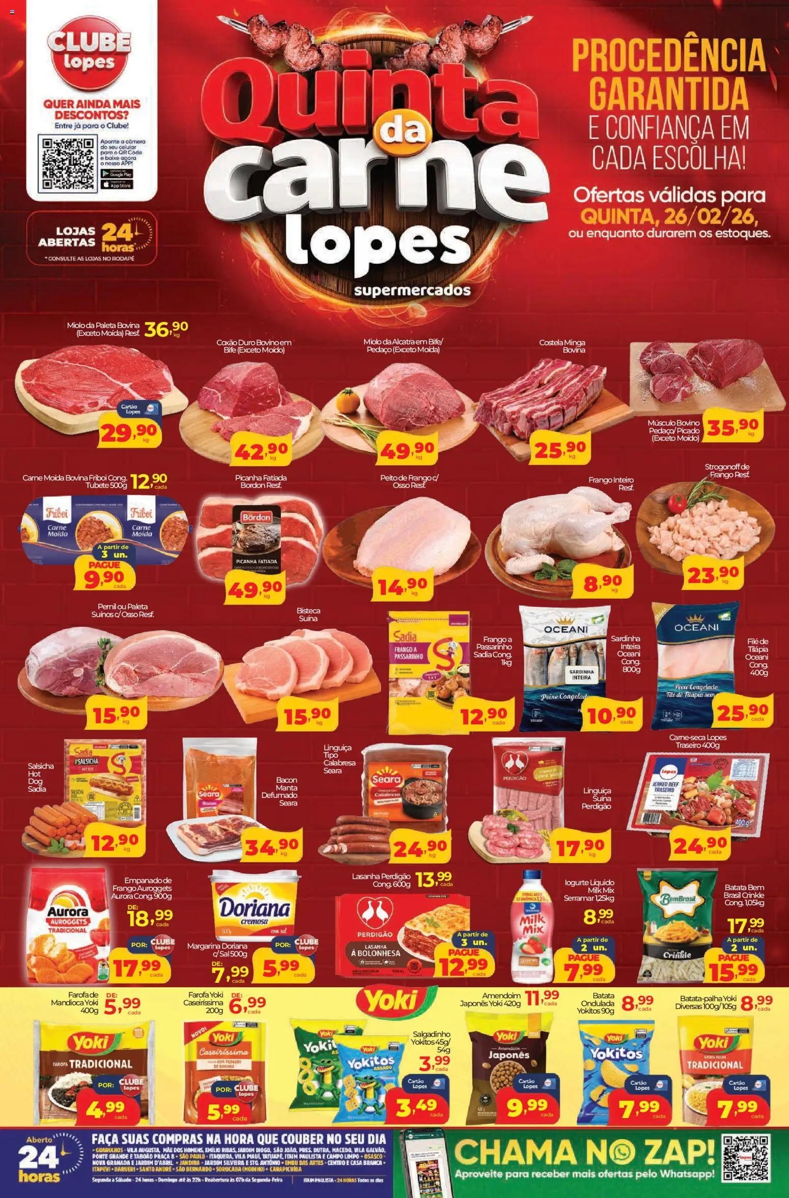 Pré-Visualização do folheto "Ofertas da semana" da loja Lopes Supermercados válido a partir de 26/02/2026
