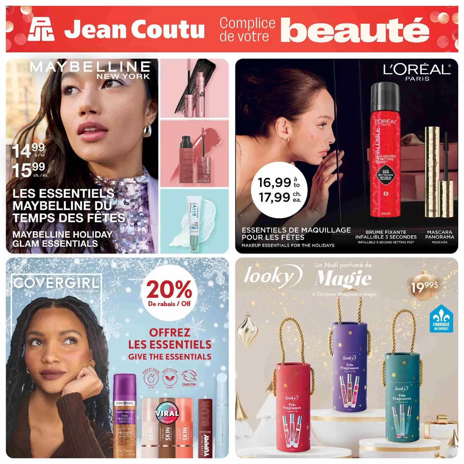 Preview of leaflet Encart Beauté from shop Jean Coutu is valid from Dec 04, 2025