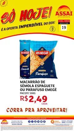 Pré-Visualização do folheto "Assaí Atacadista ofertas - TO" da loja Assaí Atacadista válido a partir de 19/03/2026
