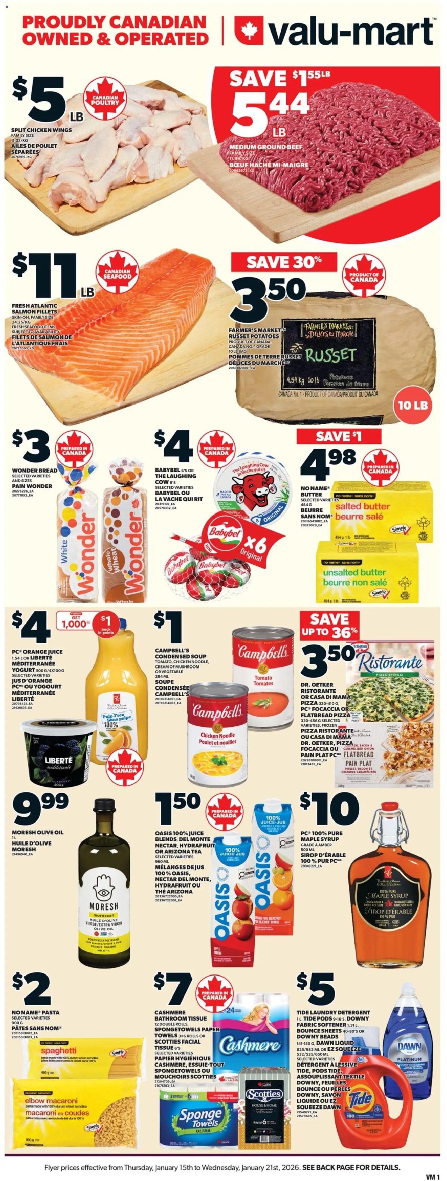 Preview of leaflet Weekly Flyer from shop Valu Mart is valid from Jan 15, 2026