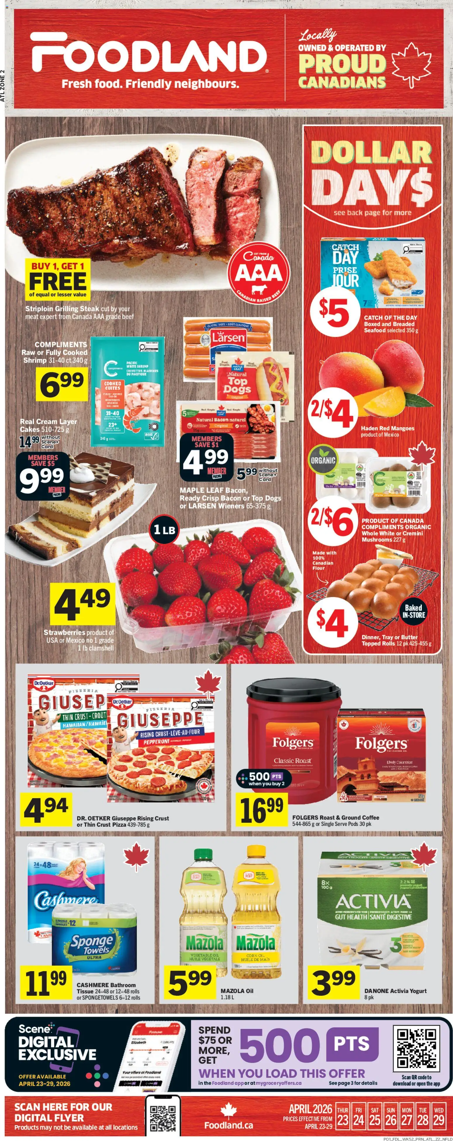 Preview of leaflet Foodland weekly flyer / circulaire from shop Foodland is valid from Apr 23, 2026