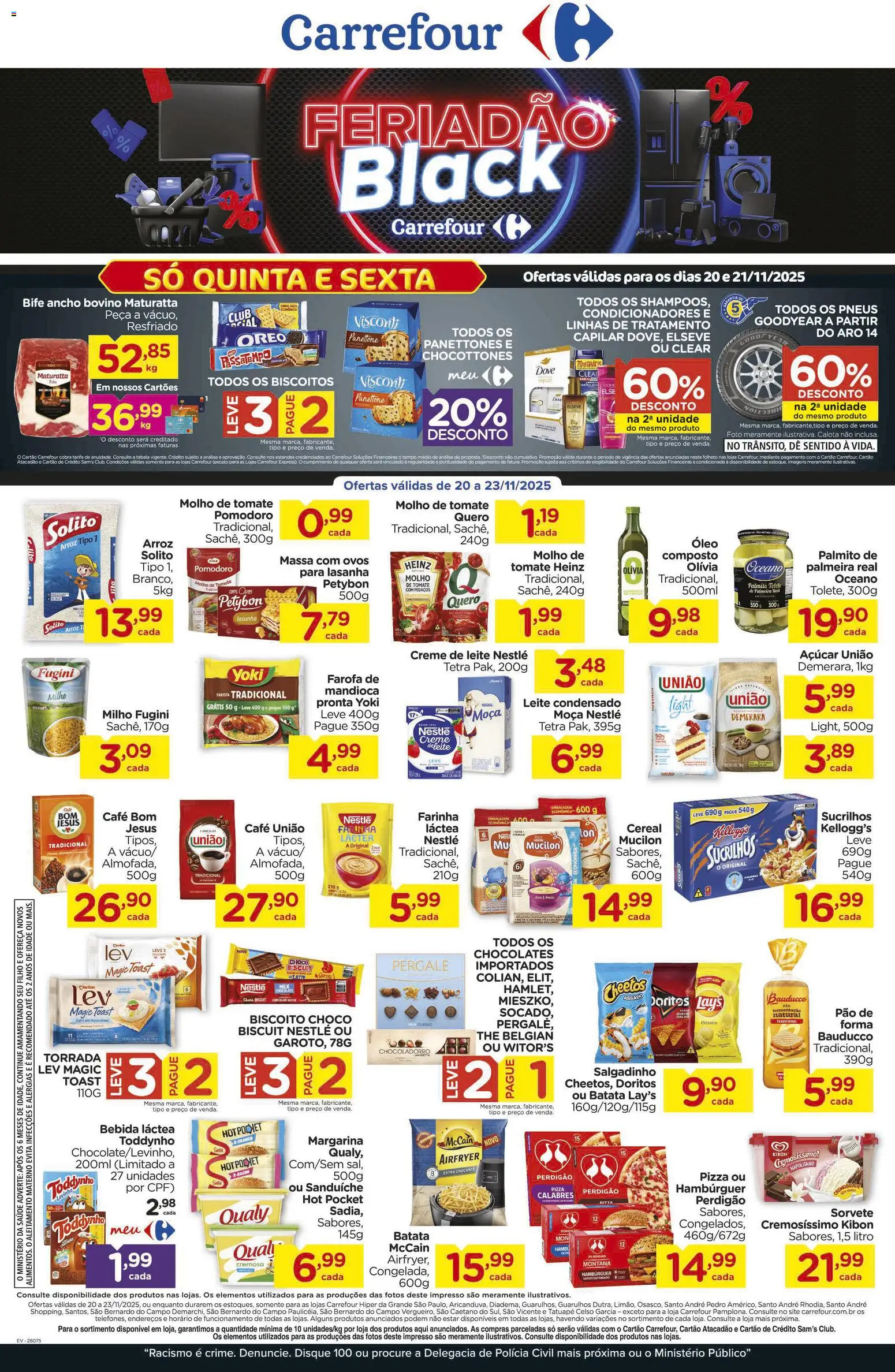 Pré-Visualização do folheto "Black Friday" da loja Carrefour válido a partir de 20/11/2025