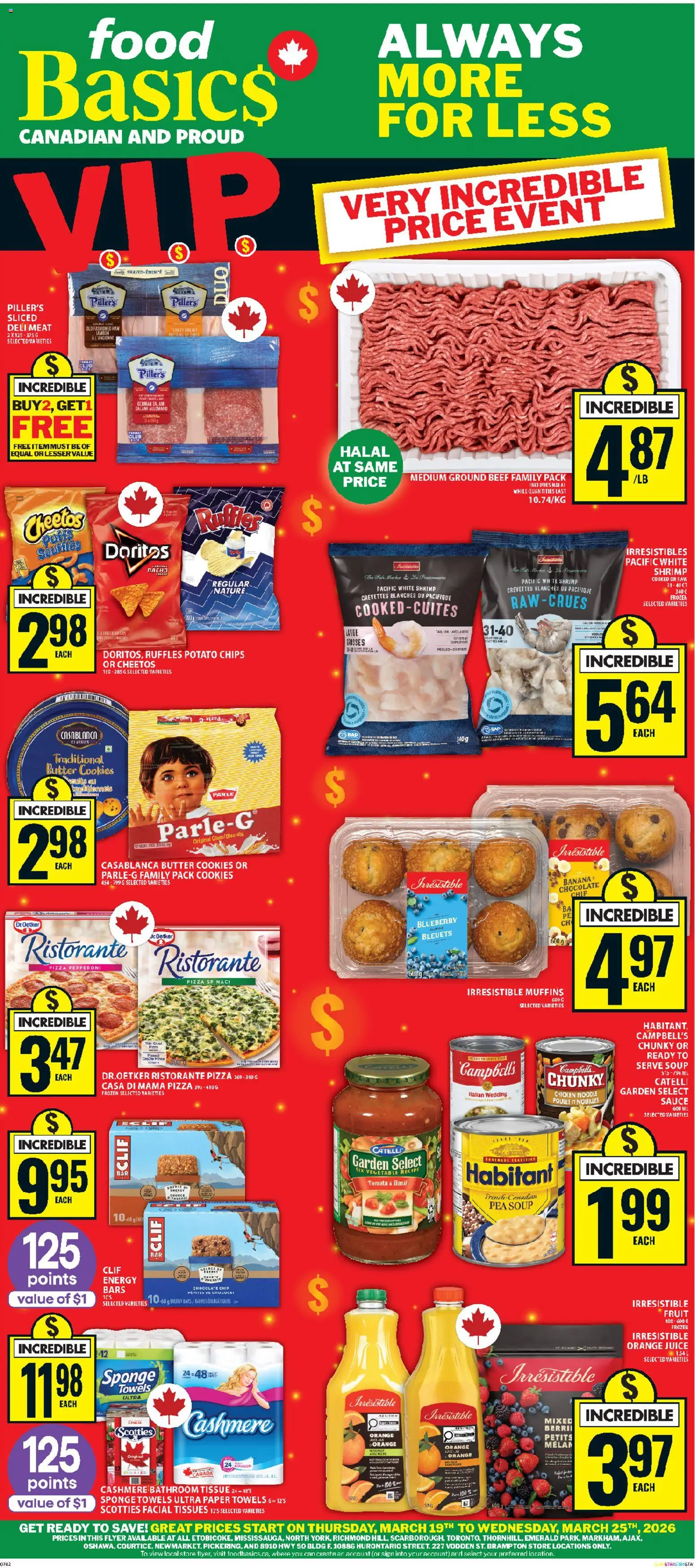 Preview of leaflet Food Basics weekly flyer - Ajax from shop Food Basics is valid from Mar 19, 2026