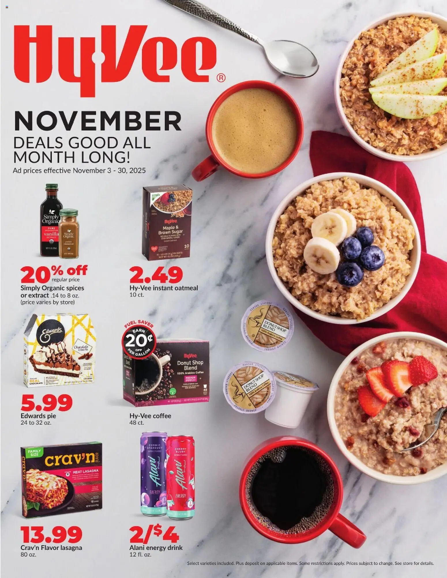 Ad Preview of HyVee Deals Good All Month Long from 11/03/2025