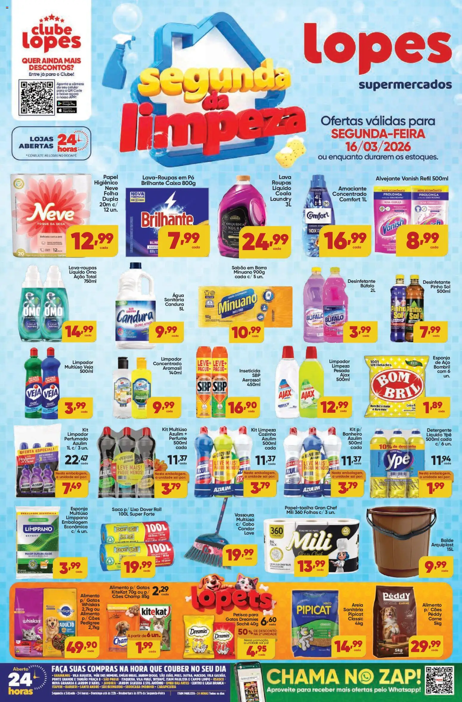 Pré-Visualização do folheto "Lopes Supermercados - Ofertas da semana" da loja Lopes Supermercados válido a partir de 16/03/2026