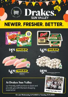 Preview of catalogue Sun Valley QLD from shop Drakes valid 05/11/2025