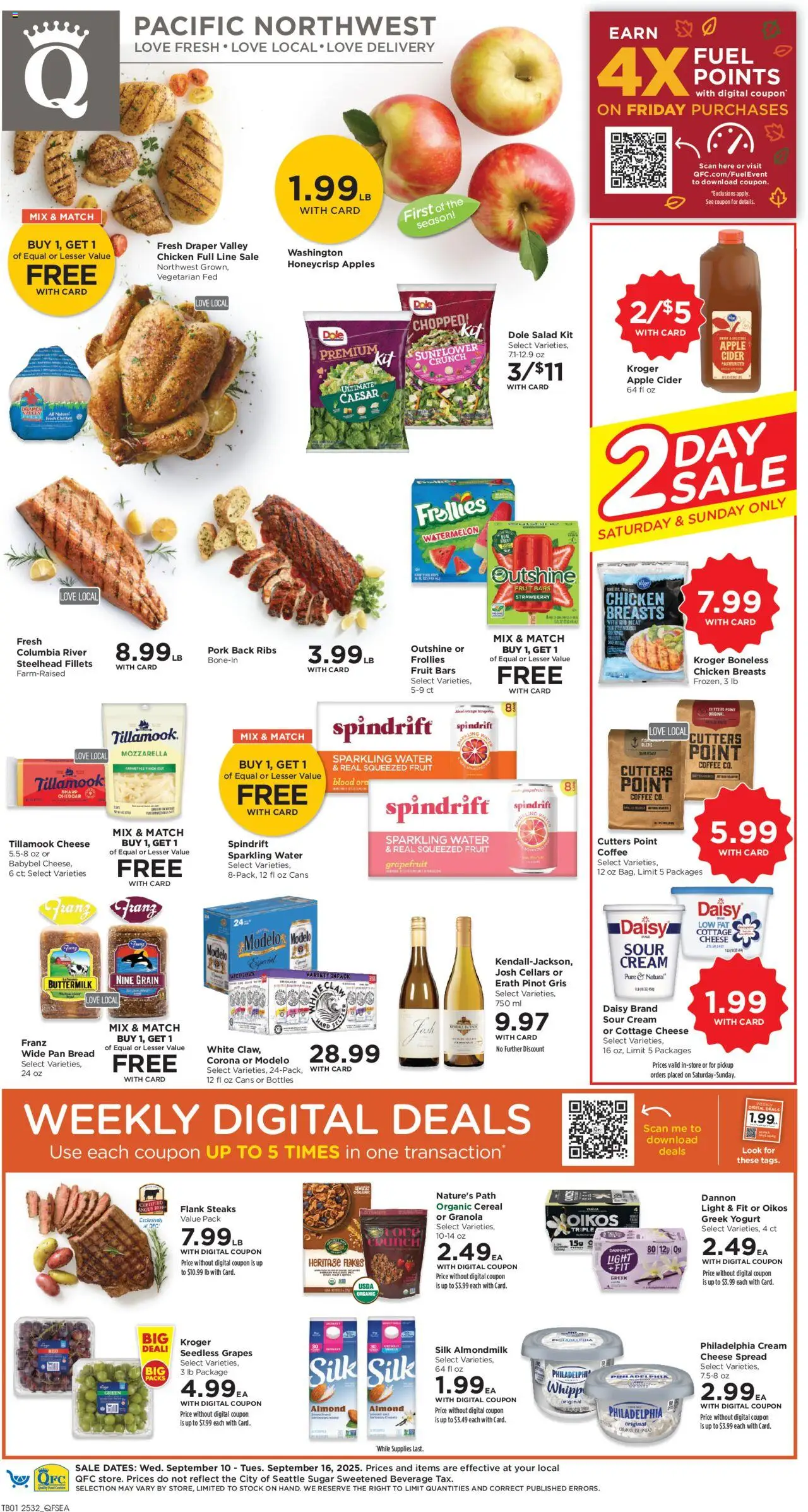 QFC Weekly Ad from 09/10/2025 - Flyer - Page number 1
