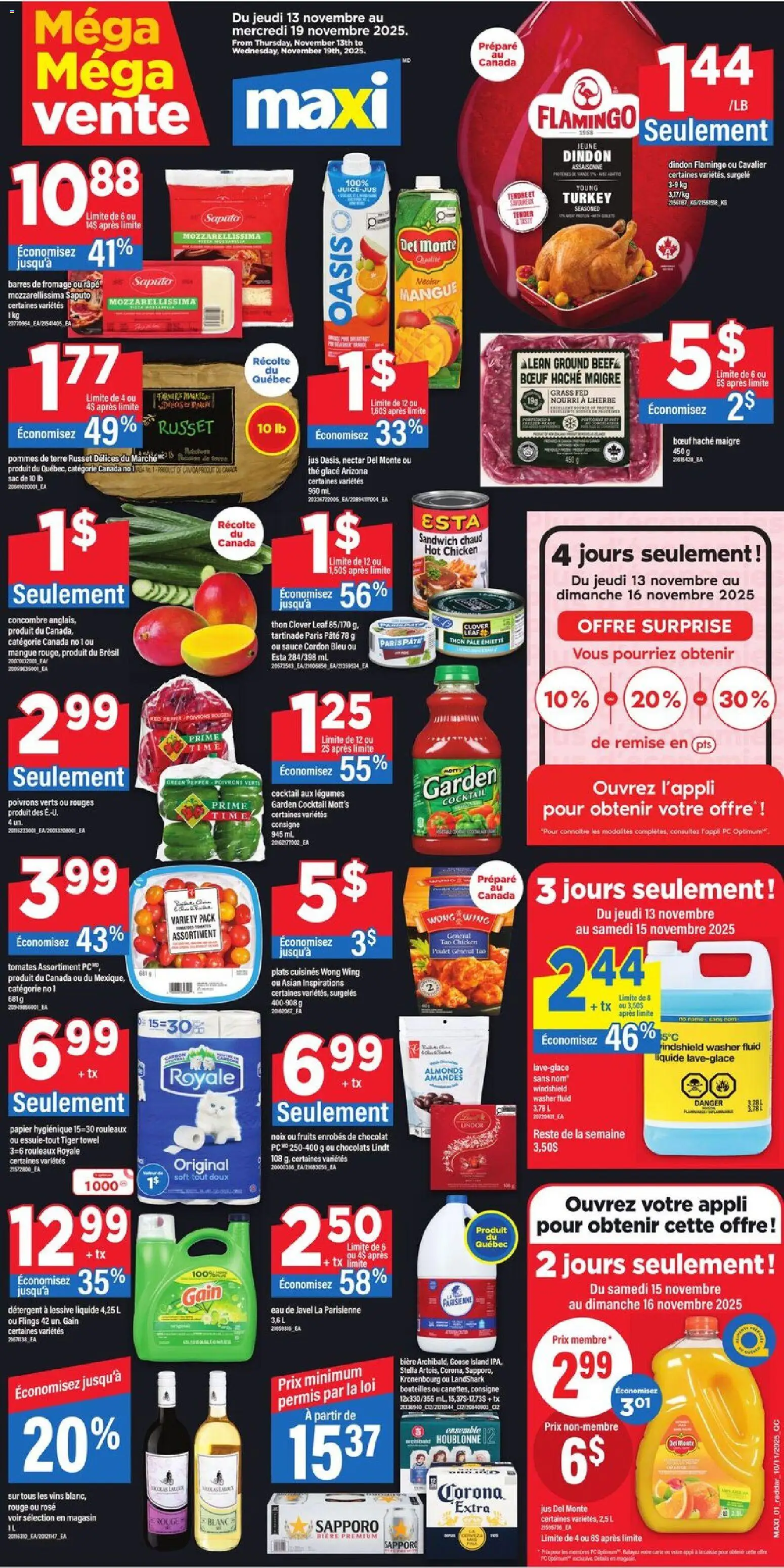Preview of leaflet Weekly flyer / circulaire from shop Maxi is valid from Nov 13, 2025