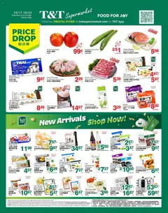 Un aperçu du dépliant Weekly flyer / circulaire du magasin T&T Supermarket est valide à partir 17 oct. 2025