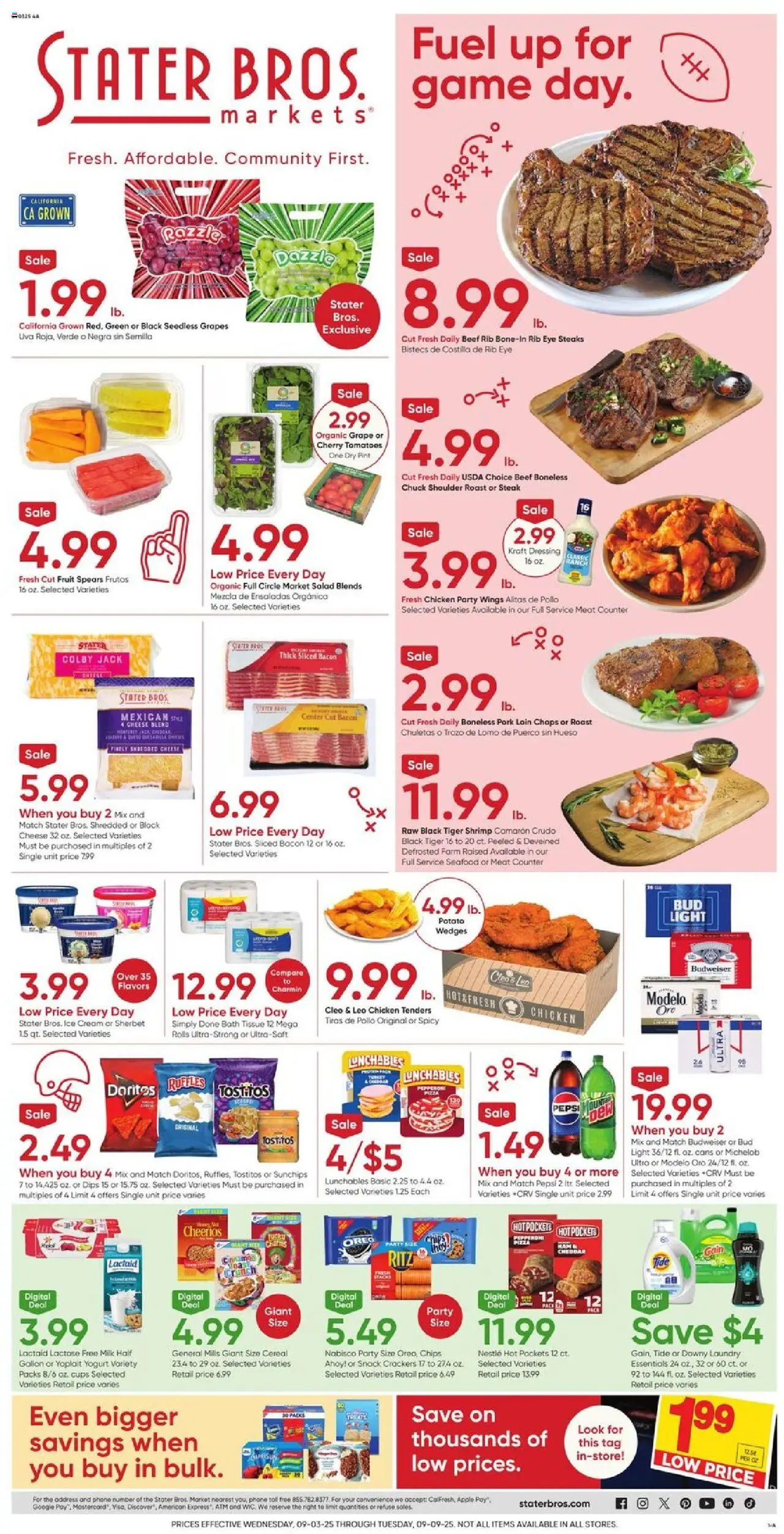 Stater Bros Weekly Ad from 09/03/2025 - Flyer - Page number 1