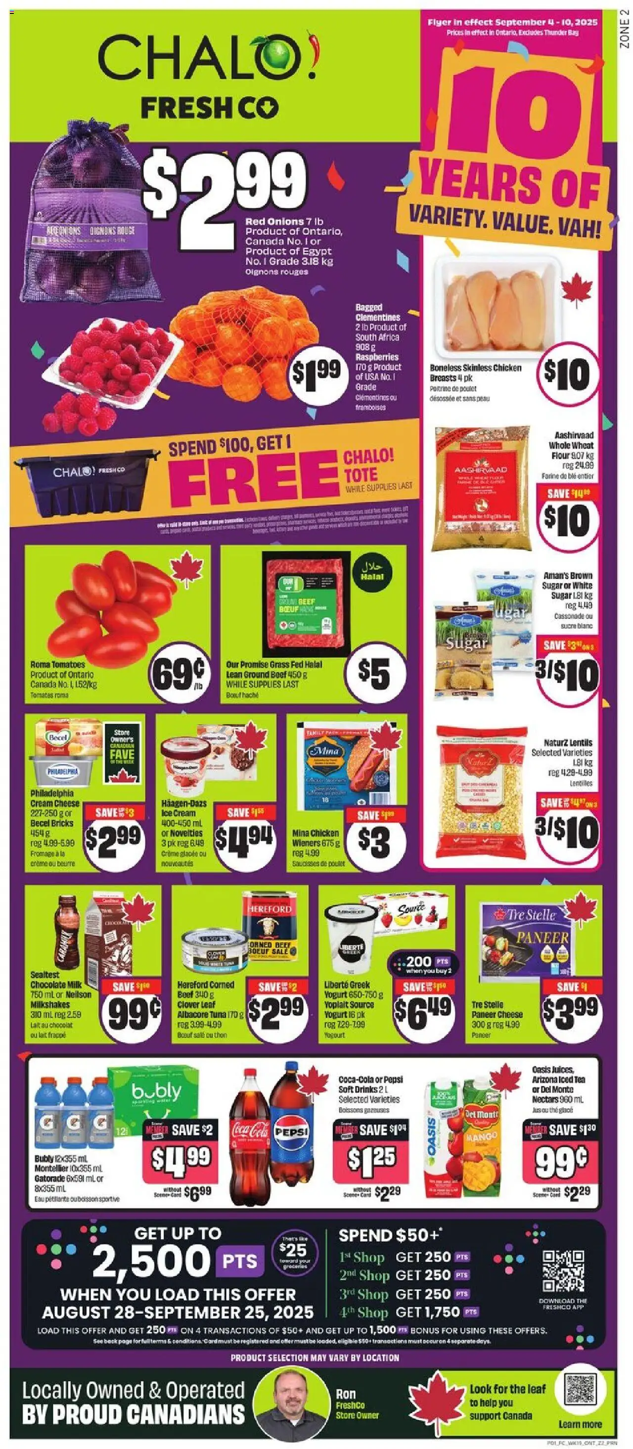 FreshCo flyer valid from Sep 04, 2025 - page number 1