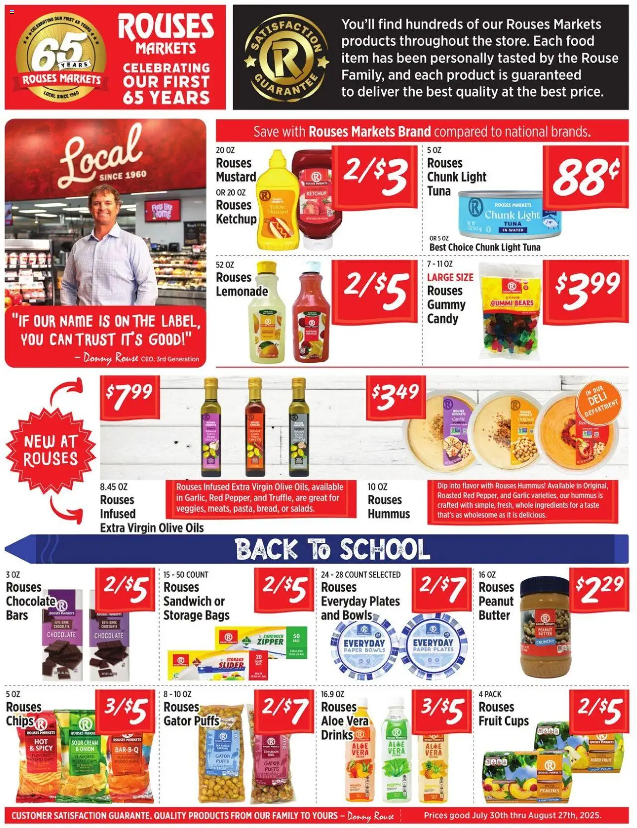 Rouses Ad from 07/30/2025 - Flyer - Page number 1