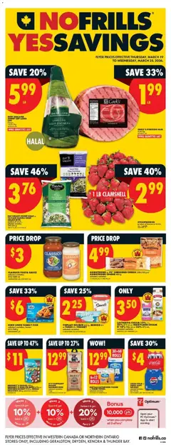 Un aperçu du dépliant No Frills weekly flyer - AB du magasin No Frills est valide à partir 19 mars 2026