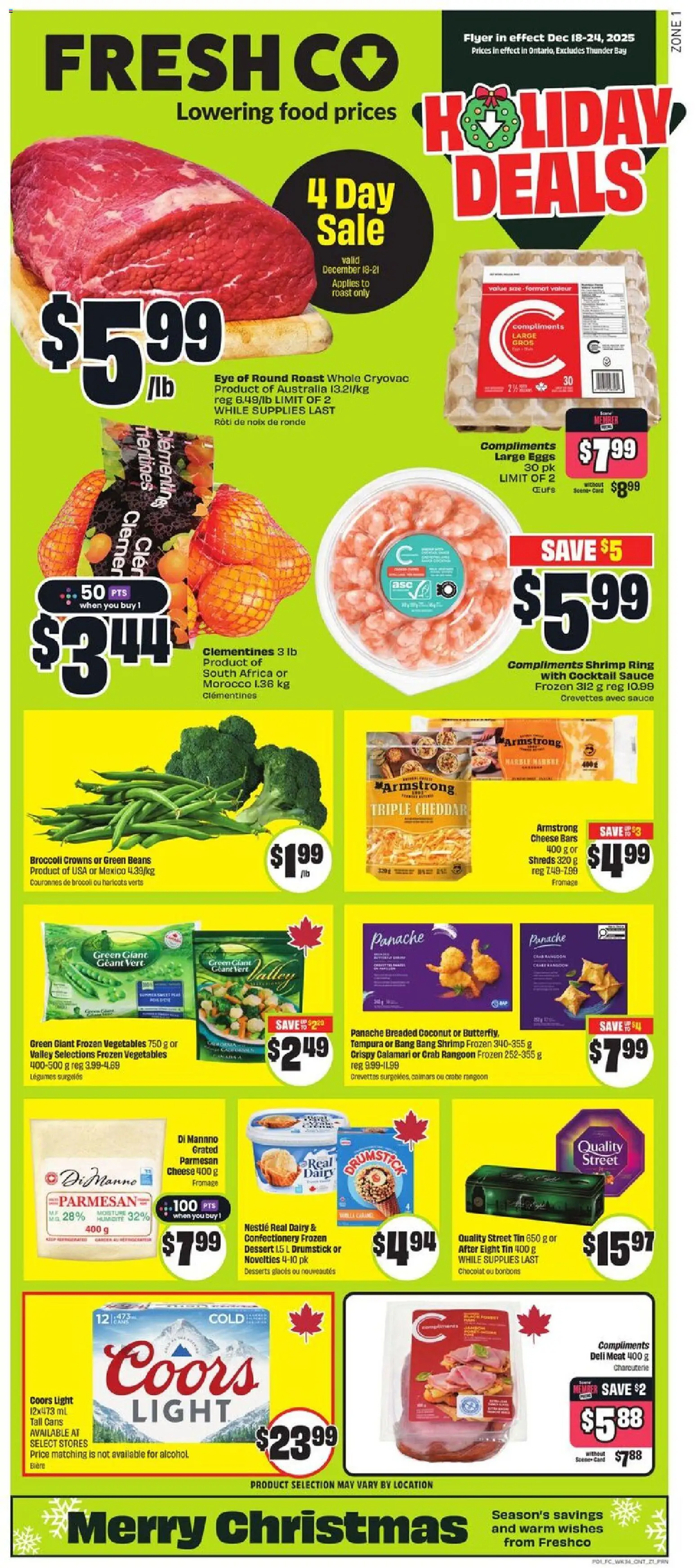 Preview of leaflet Weekly flyer / circulaire from shop FreshCo is valid from Dec 18, 2025