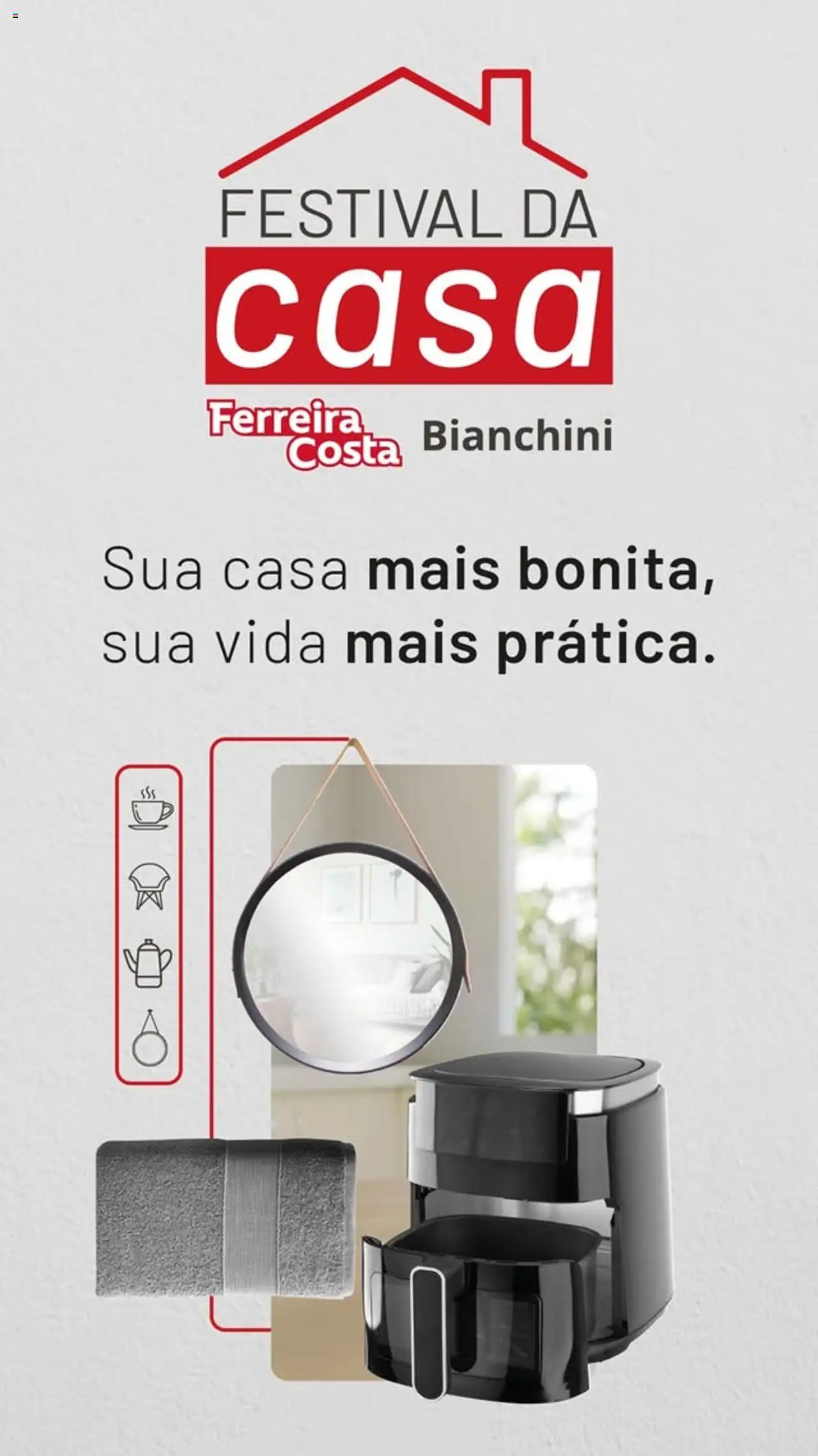 Ferreira Costa folheto "Ofertas Festival da Casa" válido a partir de 14/08/2025 - número de página 1