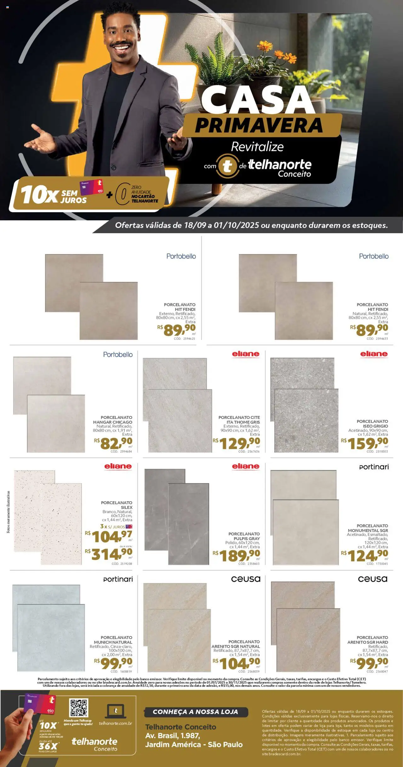 Telhanorte folheto "Ofertas Casa Primavera Revitalize" válido a partir de 18/09/2025 - número de página 1