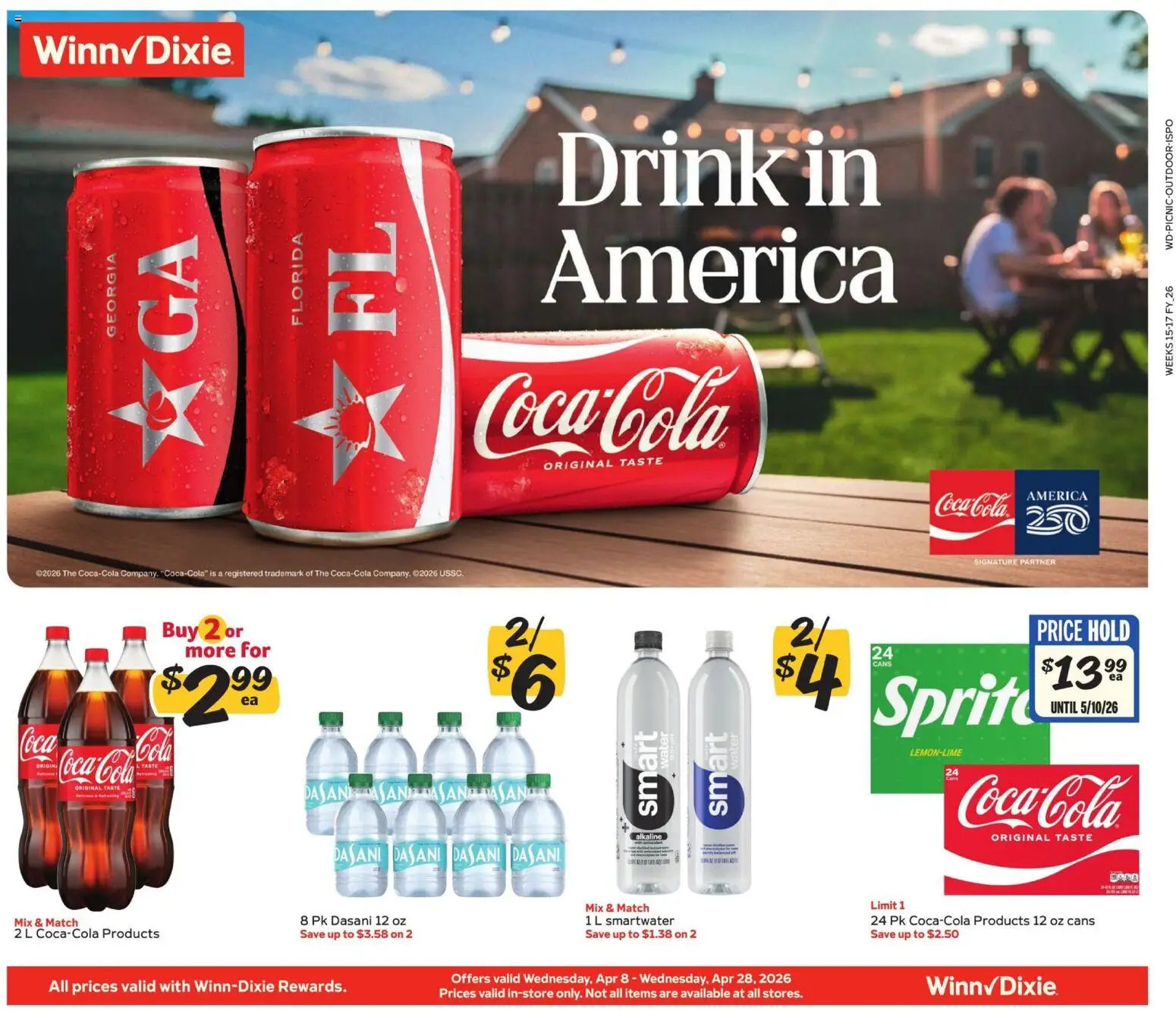 Ad Preview of Winn Dixie Winn Dixie In-Store Flyer from 04/08/2026