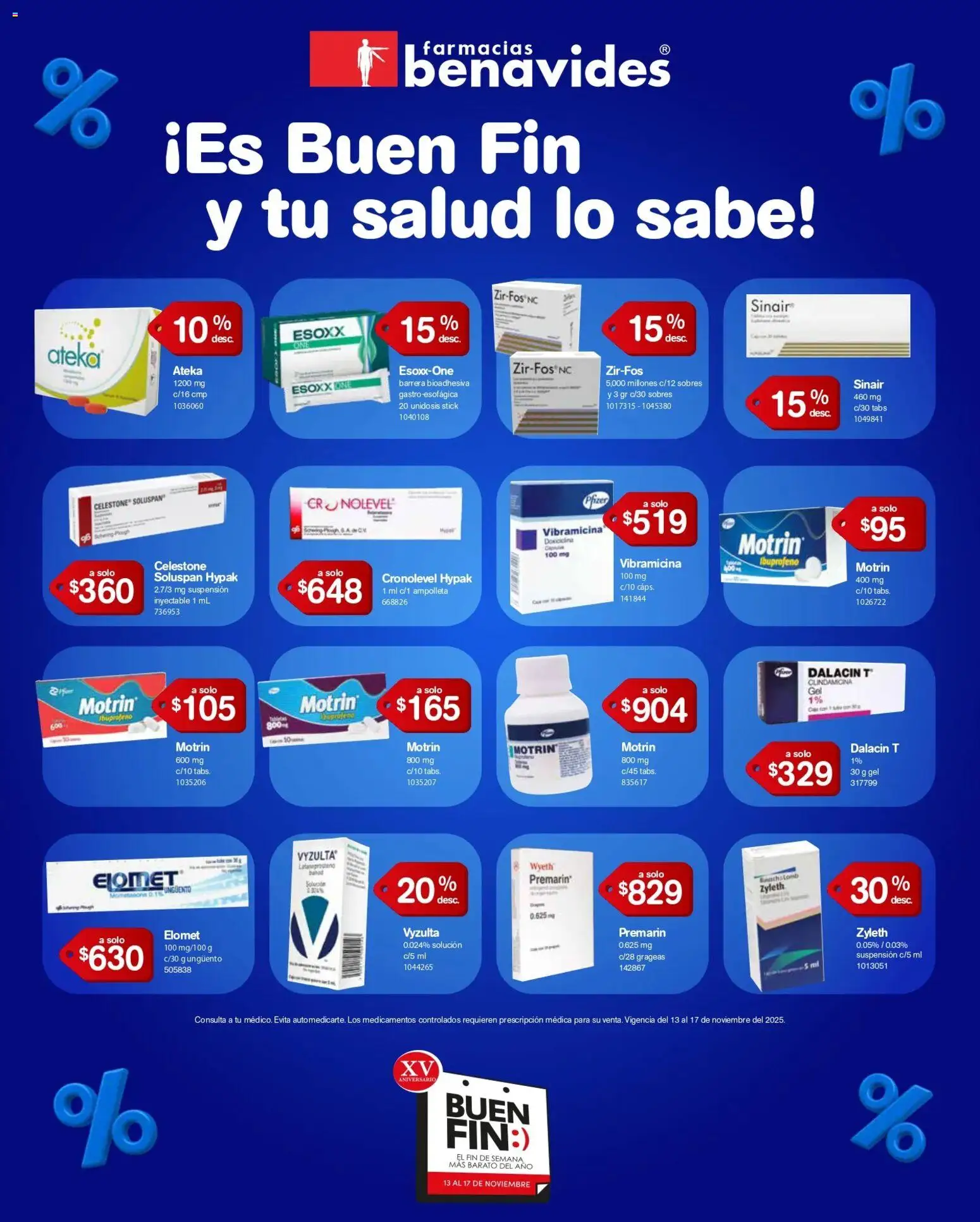 Vista previa las ofertas de la tienda Farmacia Benavides - Buen Fin desde el 13/11/2025 