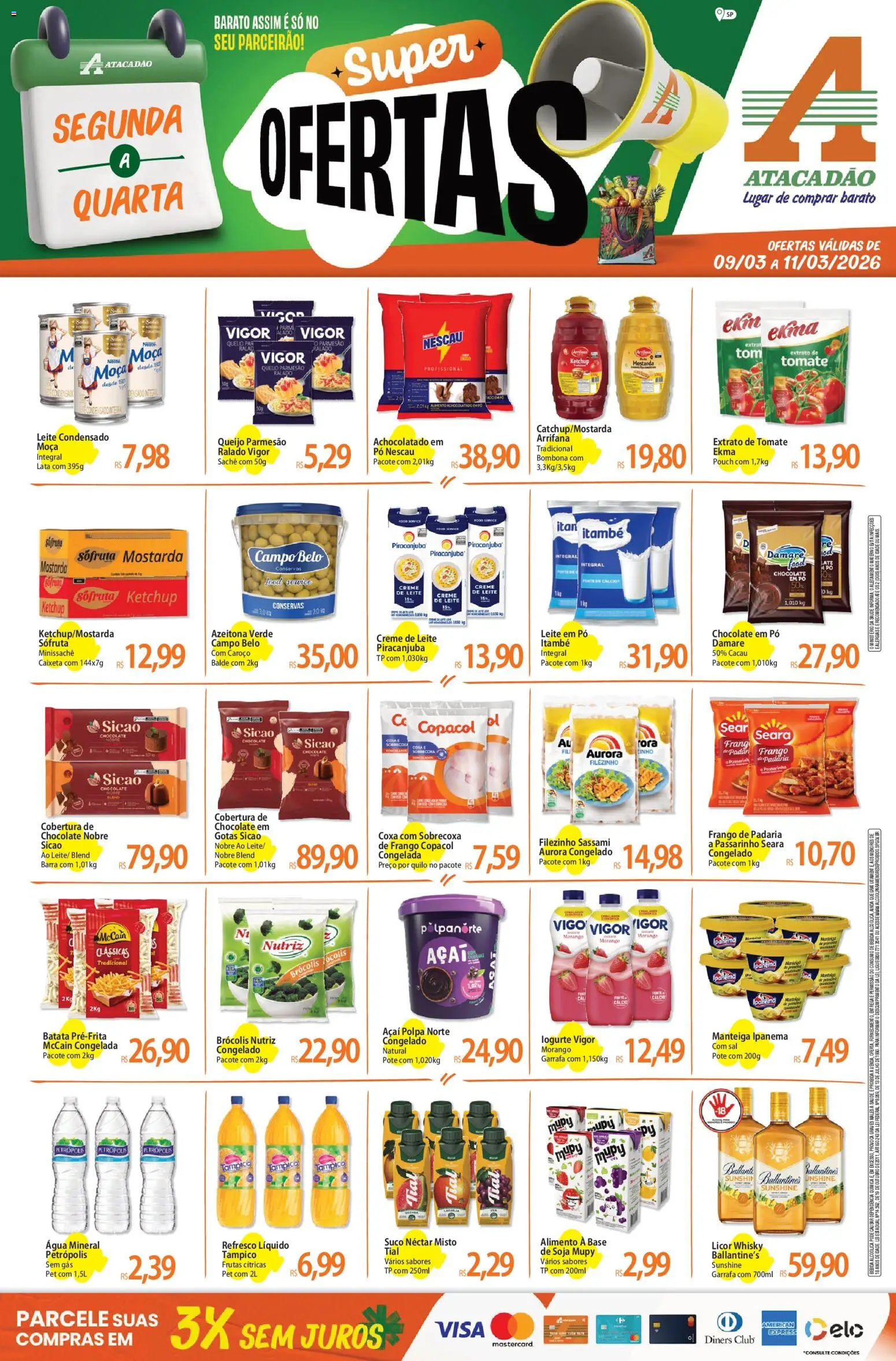 Pré-Visualização do folheto "Atacadão ofertas - SP" da loja Atacadão válido a partir de 09/03/2026