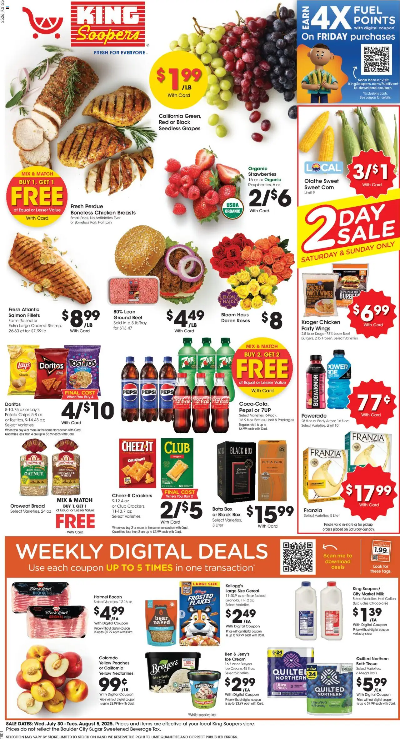 King Soopers Weekly Ad from 07/30/2025 - Flyer - Page number 1