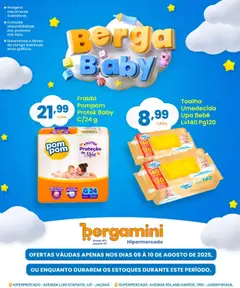Pré-Visualização do folheto "Ofertas Berga Baby" da loja Supermercado Bergamini válido a partir de 06/08/2025