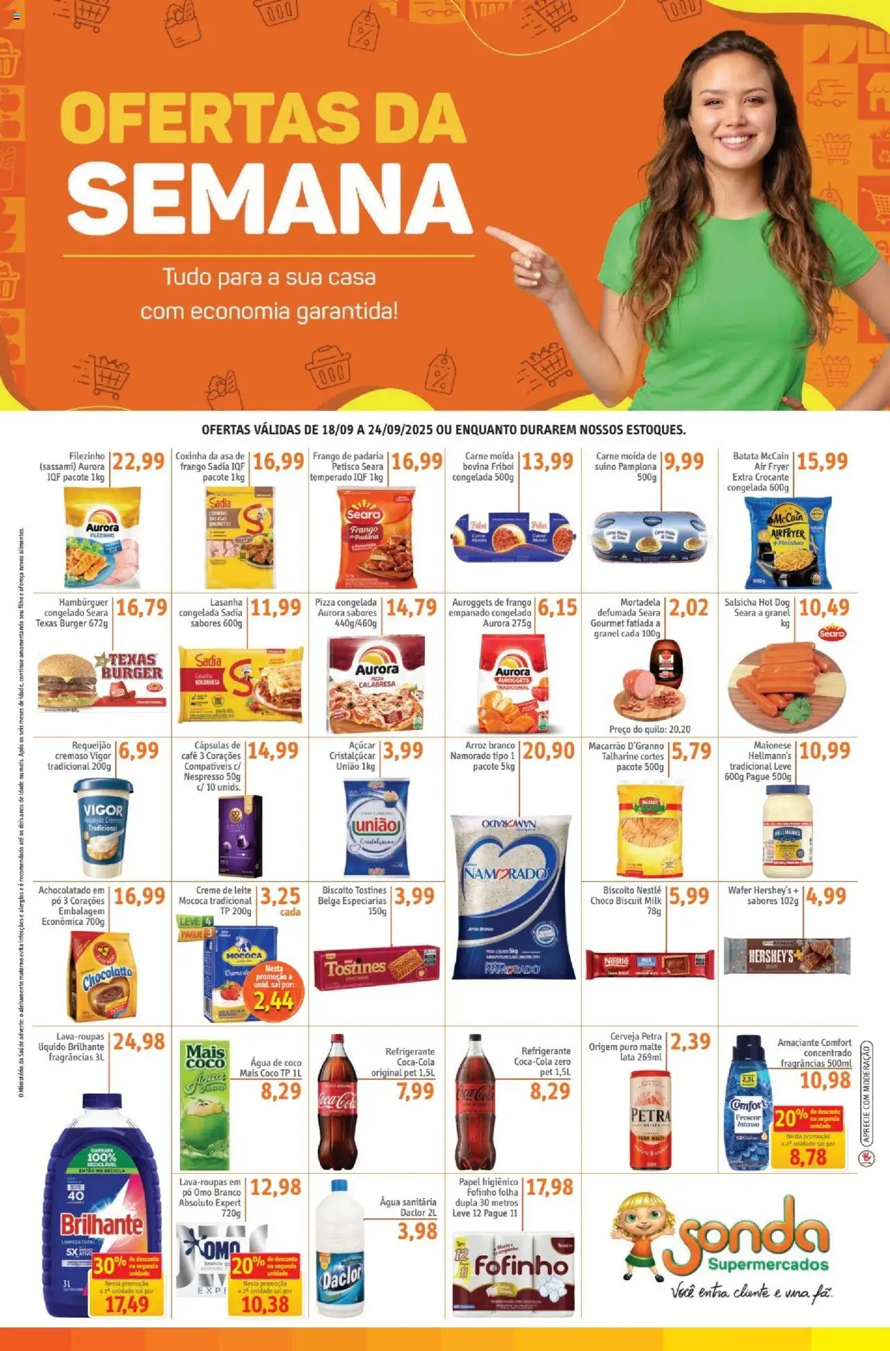 Sonda folheto "Ofertas da semana" válido a partir de 18/09/2025 - número de página 1