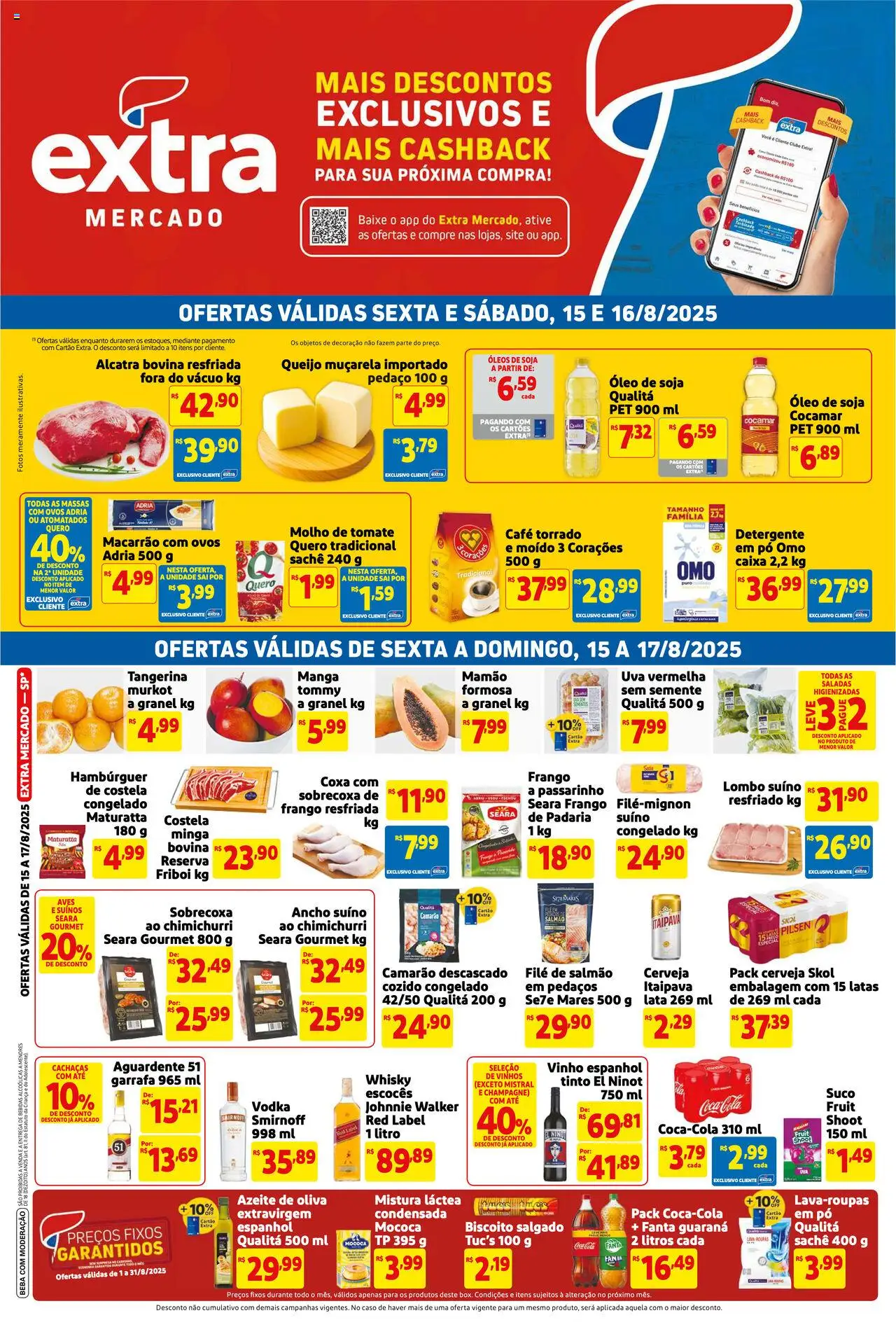 Extra folheto "Ofertas de Mercado Fim de Semana" válido a partir de 15/08/2025 - número de página 1