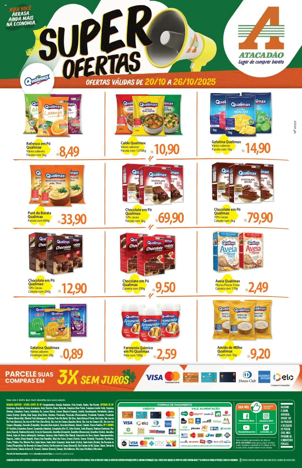 Atacadão folheto "Ofertas - SP" válido a partir de 20/10/2025 - número de página 1