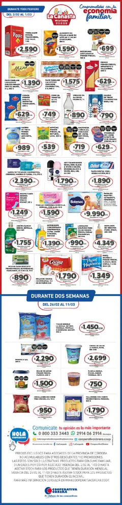 Vista previa del folleto de la tienda Cooperativa Obrera válido desde el 02/02/2026 
