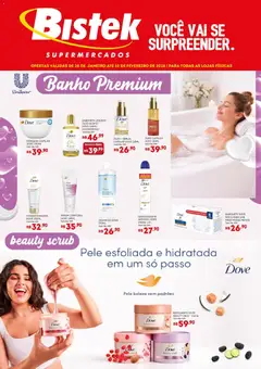 Pré-Visualização do folheto "Ofertas Unilever " da loja Bistek Supermercados válido a partir de 28/01/2026