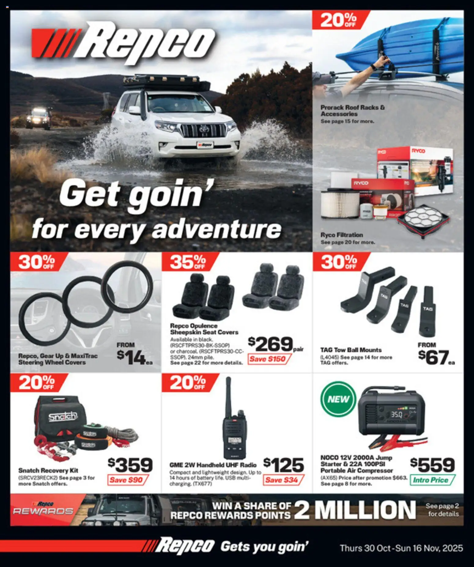 Preview of catalogue Catalogue from shop Repco valid 30 Oct 2025