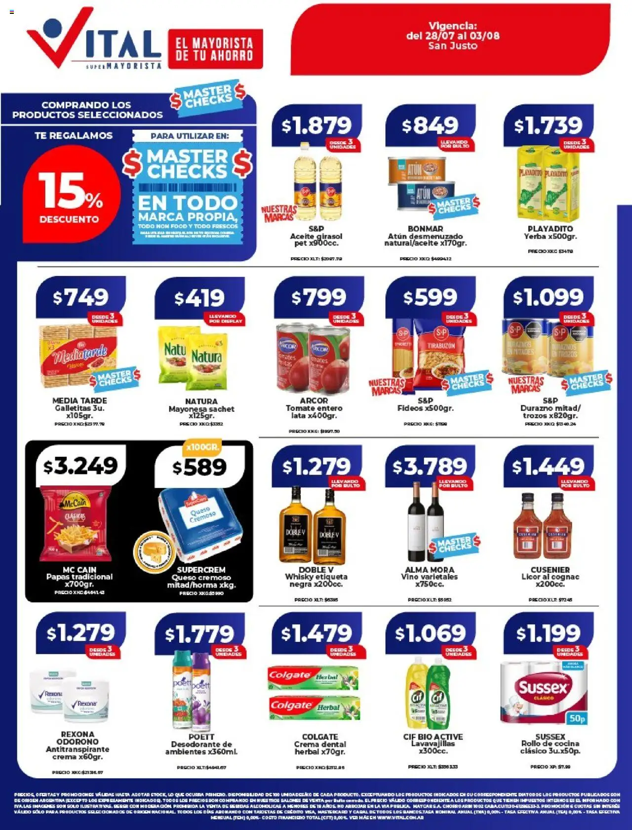 Vital Ofertas - San Justo del 28/07/2025 >> Catálogo