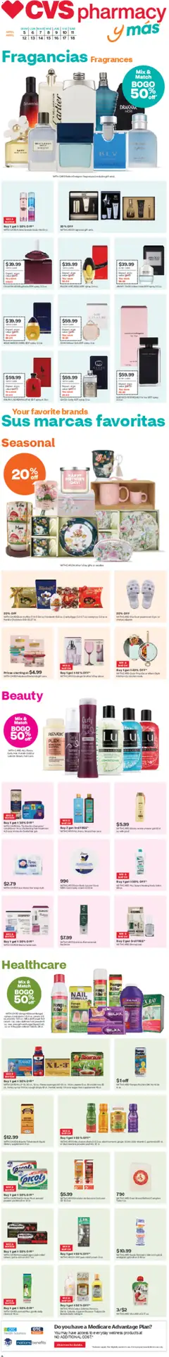 Ad Preview of CVS Pharmacy CVS Pharmacy y más from 04/05/2026