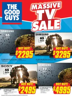 Preview of catalogue Massive TV Sale from shop The Good Guys valid 17/09/2025
