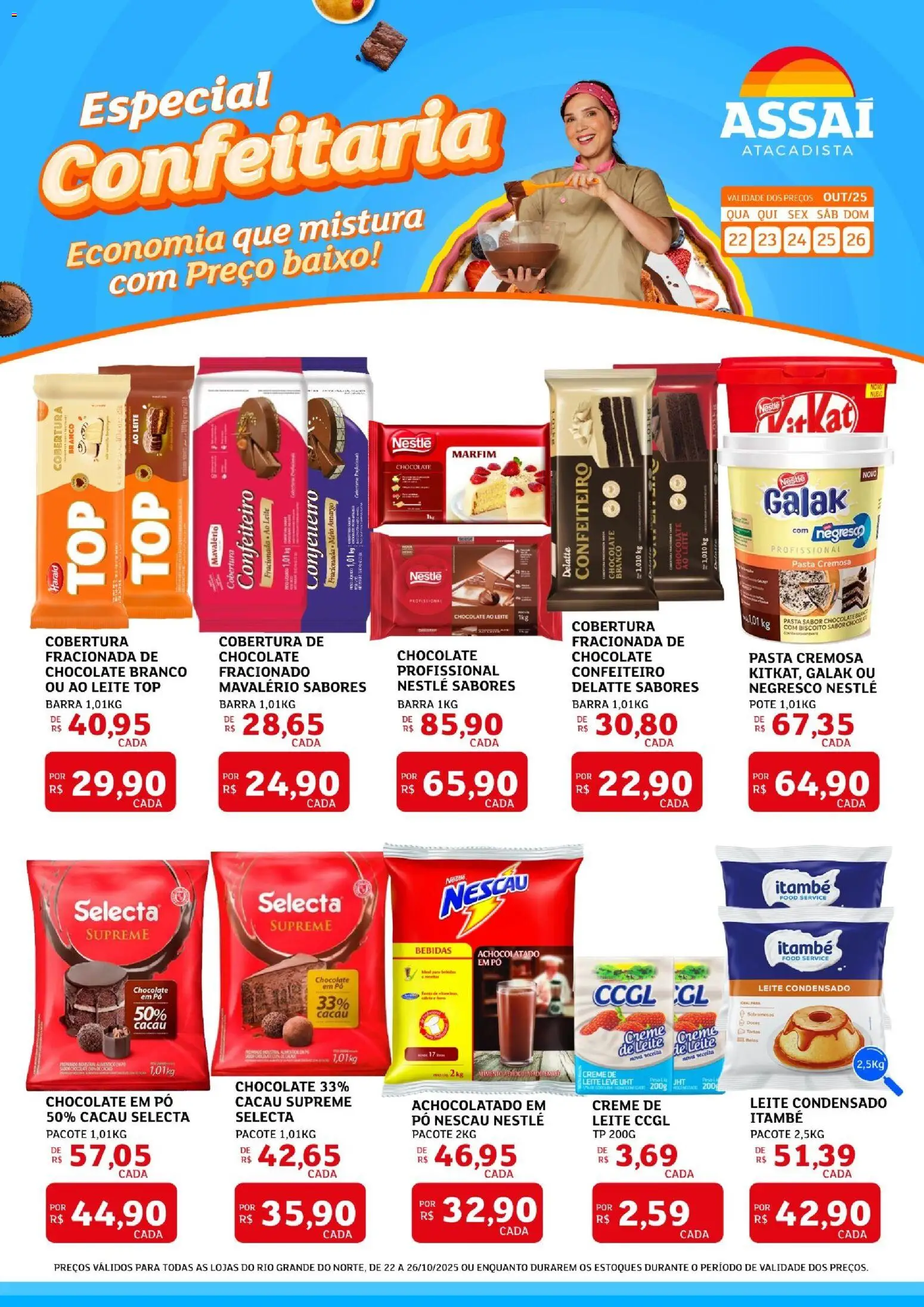 Assaí Atacadista folheto "Encarte - RN" válido a partir de 22/10/2025 - número de página 1