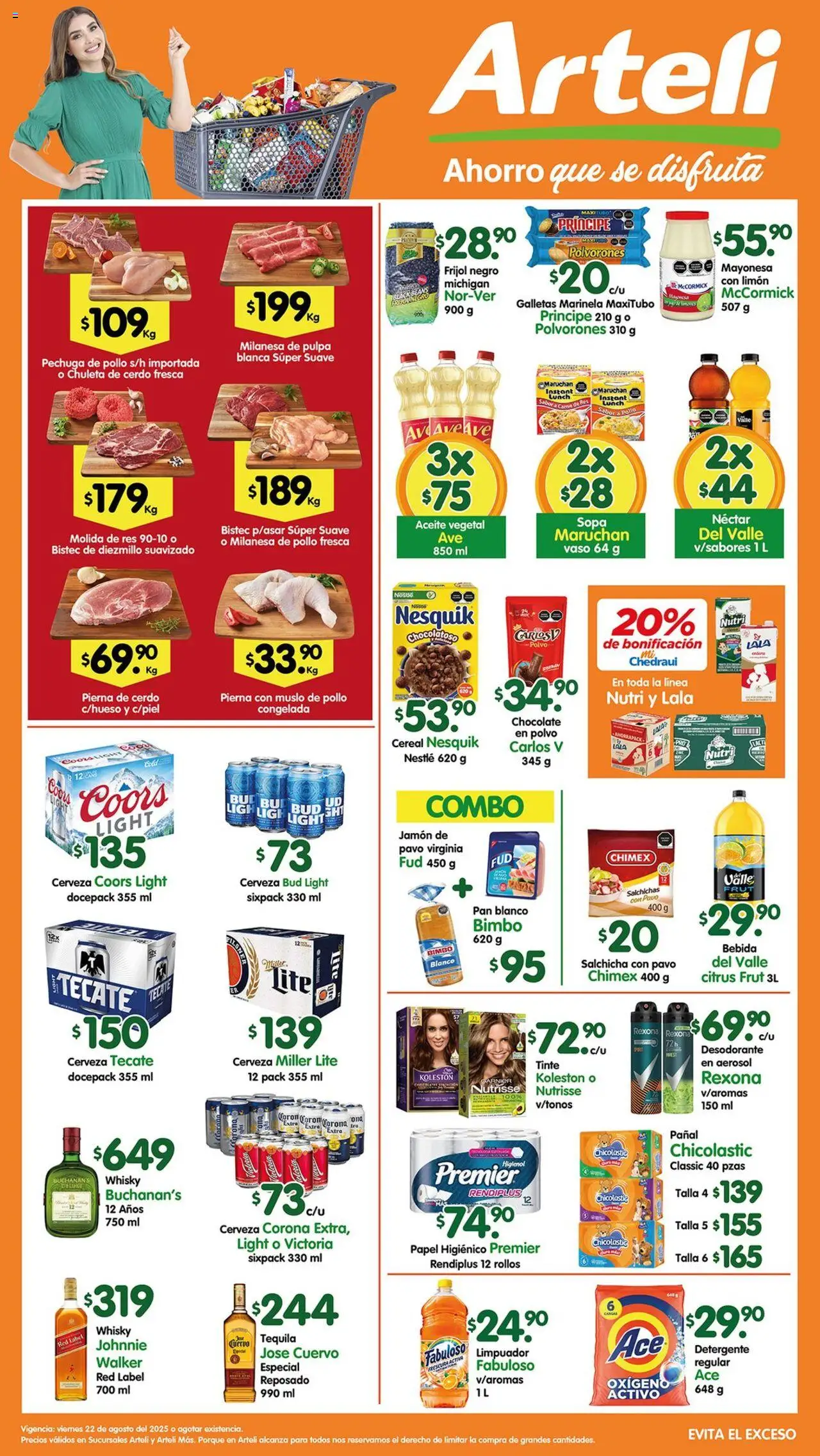 Folleto Arteli Arteli y sus promociones válidas desde el 22/08/2025 - Número de página 1