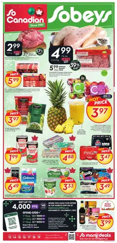 Un aperçu du dépliant Weekly flyer / circulaire du magasin Sobeys est valide à partir 13 nov. 2025