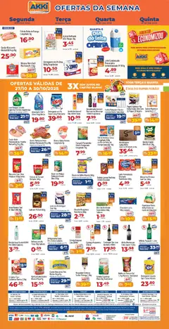 Pré-Visualização do folheto "Ofertas da semana" da loja Akki Atacadista válido a partir de 27/10/2025