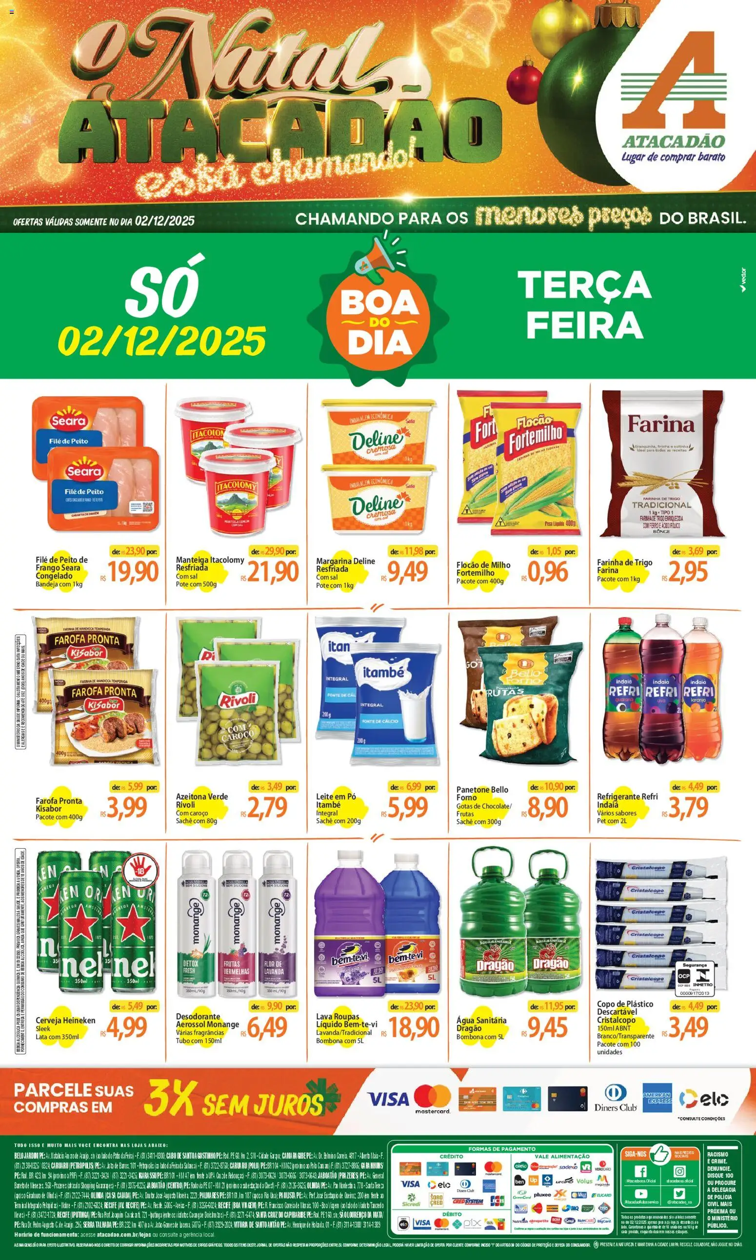 Pré-Visualização do folheto "Ofertas - PE" da loja Atacadão válido a partir de 02/12/2025
