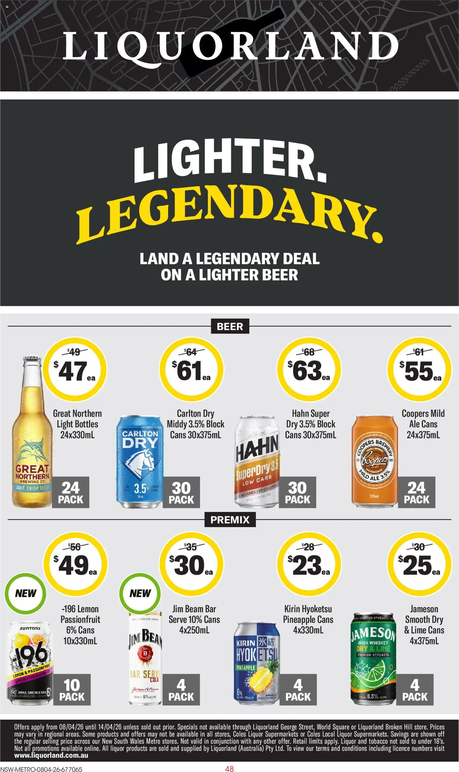 Preview of catalogue Liquorland catalogue from shop Liquorland valid 08/04/2026