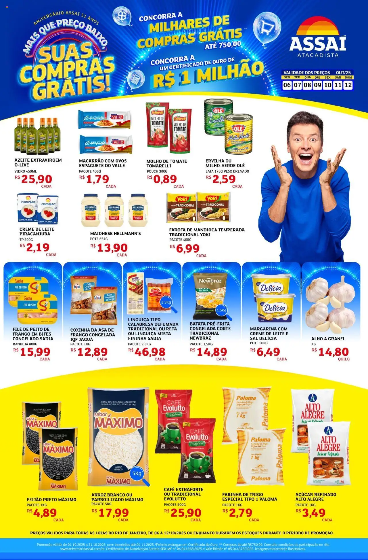 Assaí Atacadista folheto "Encarte - RJ" válido a partir de 06/10/2025 - número de página 1