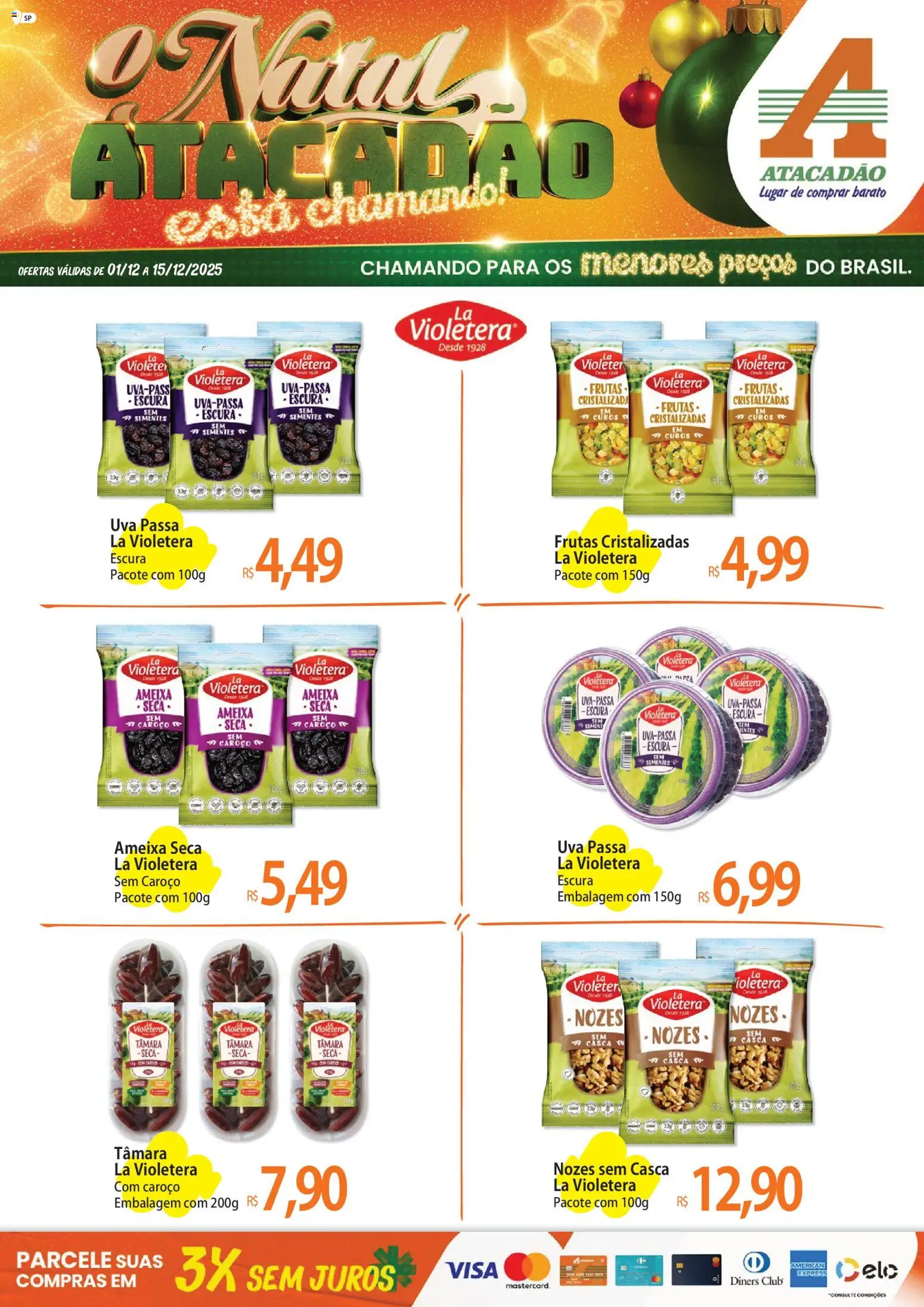 Pré-Visualização do folheto "Ofertas - SP" da loja Atacadão válido a partir de 01/12/2025