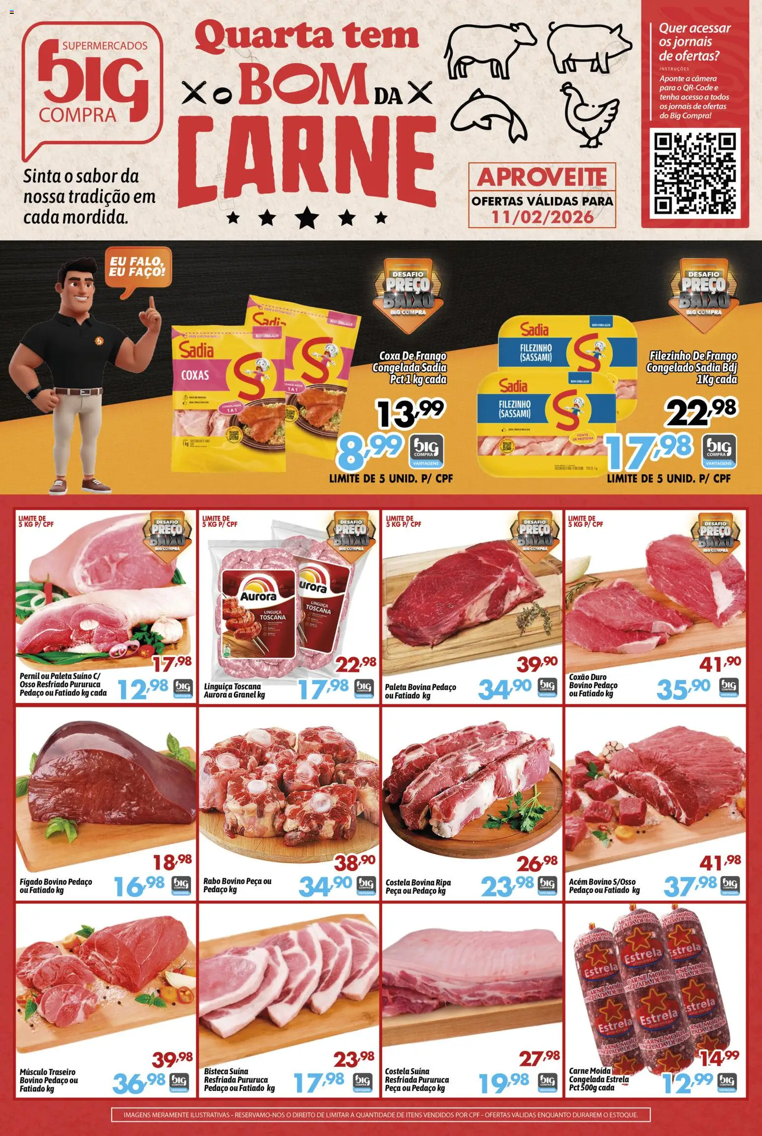 Pré-Visualização do folheto "Ofertas da semana" da loja Big Compra válido a partir de 11/02/2026