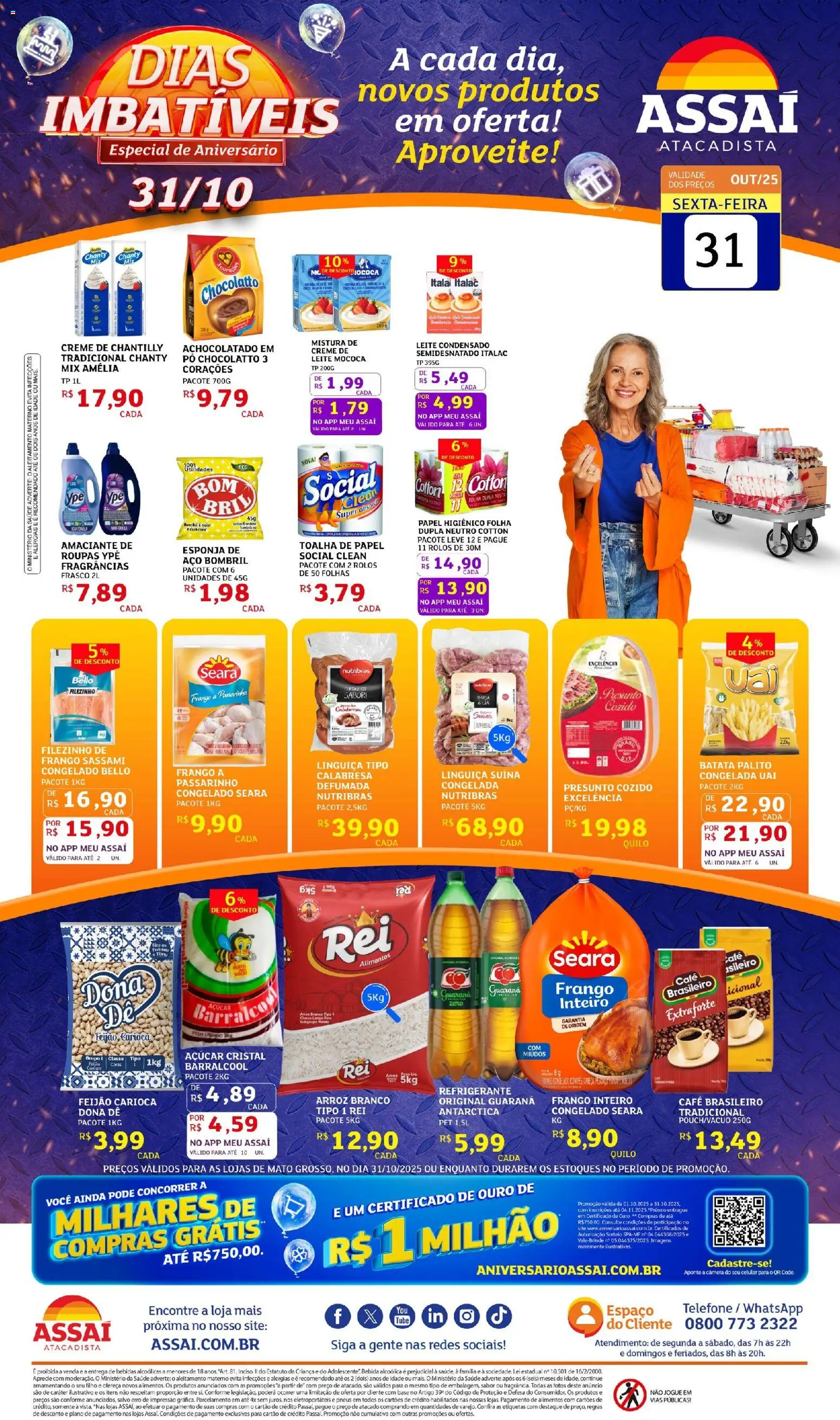 Pré-Visualização do folheto "Encarte - MT" da loja Assaí Atacadista válido a partir de 31/10/2025