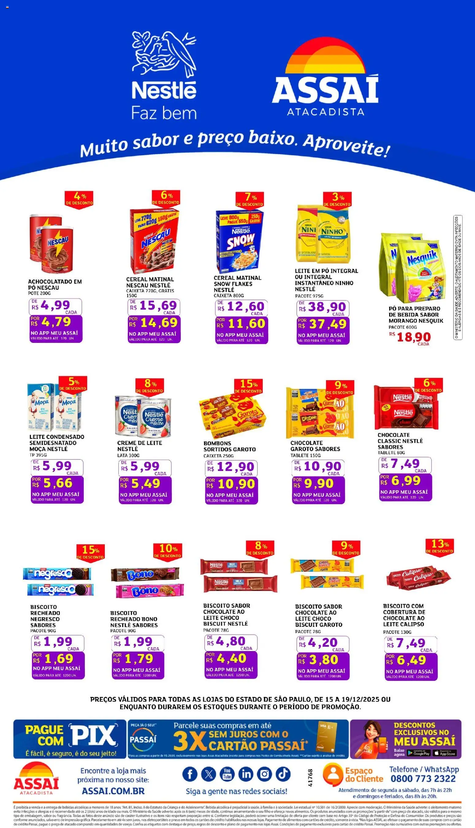 Pré-Visualização do folheto "Encarte - SP" da loja Assaí Atacadista válido a partir de 15/12/2025