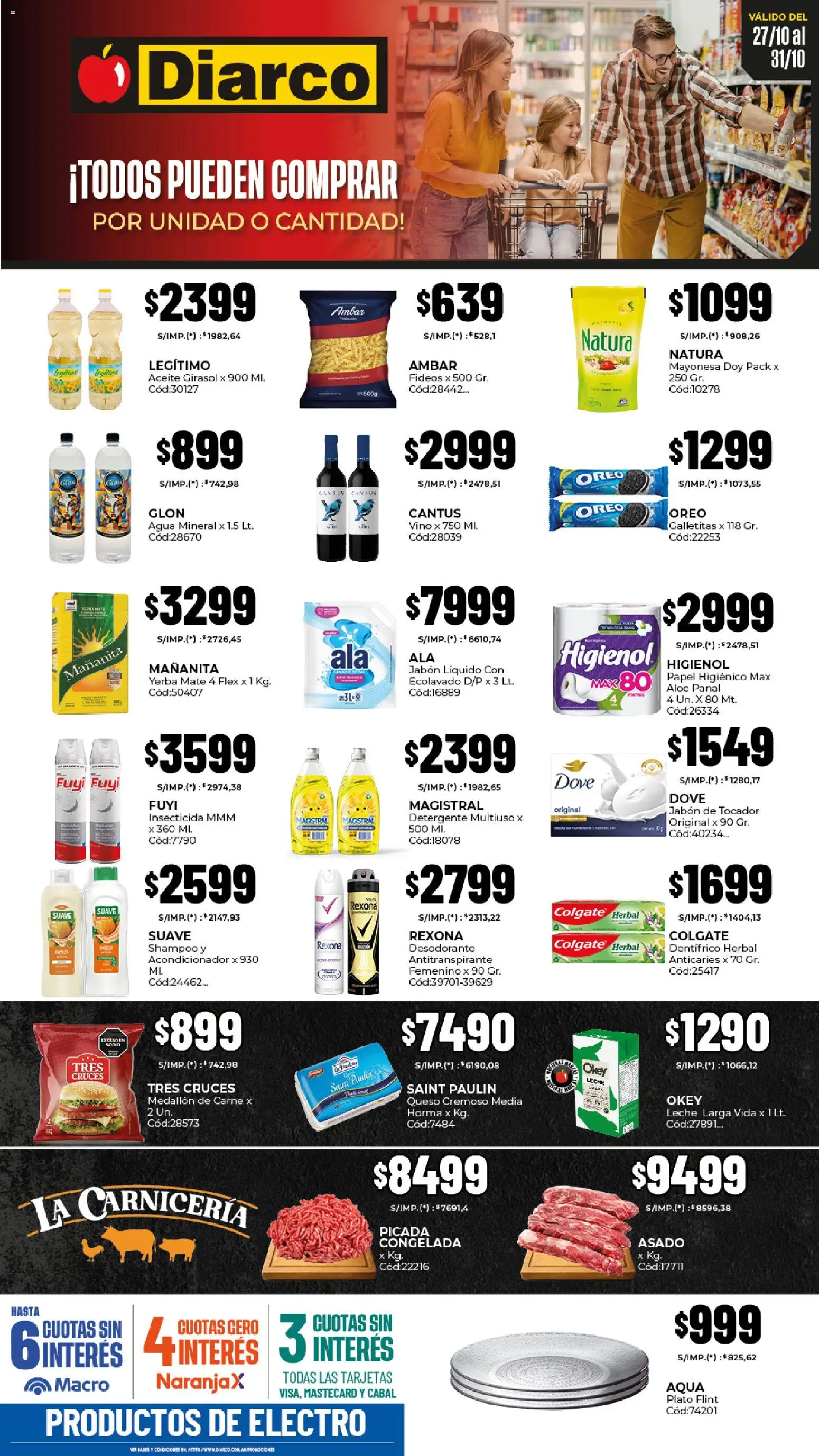 Diarco Ofertas Pueblo Interior del 27/10/2025 Online