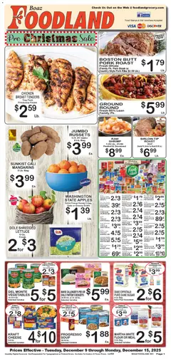 Ad Preview of Foodland Weekly Ad from 12/09/2025 | Page: 1